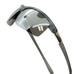 KE&S Sport Sunglasses Men's‎ Driving Fishing Golf Gray Frame Silver Mirror Lens